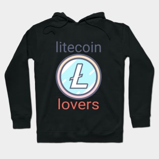 Litecoin lovers: Pastel Litecoin Devotee Symbol Hoodie